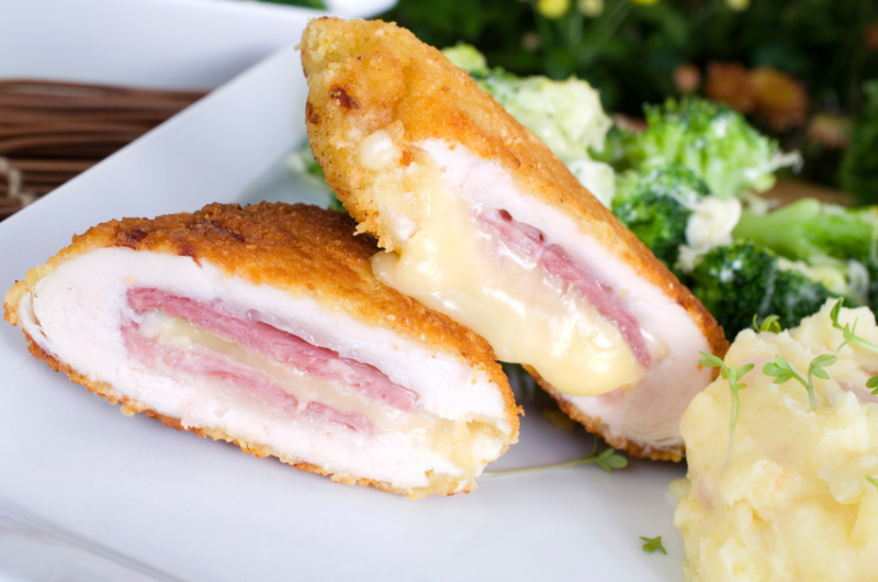 Schweine Cordonbleu paniert 16x 180g Schweine Cordonbleu paniert 16x 180g