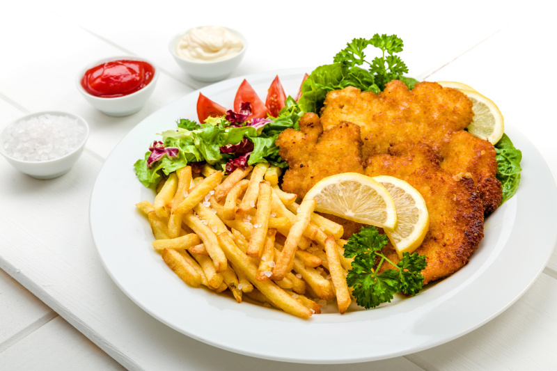 Schweine Schnitzel paniert 25x 120g