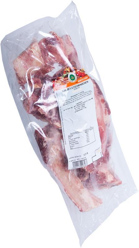 Kalb Fleischknochen geschnitten