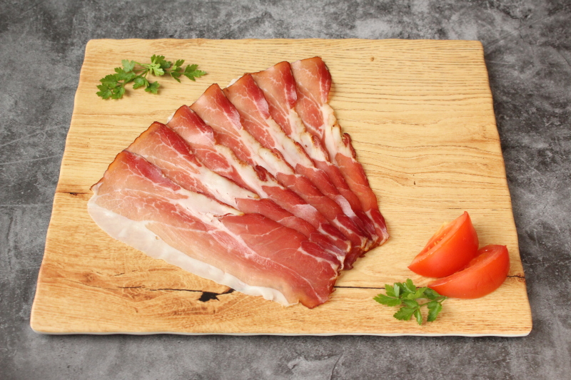 Wienerwaldschinkenspeck geschnitten
