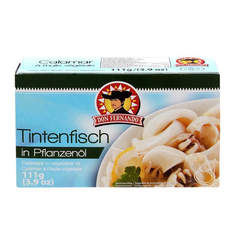 Tintenfisch in Pflanzen�l 