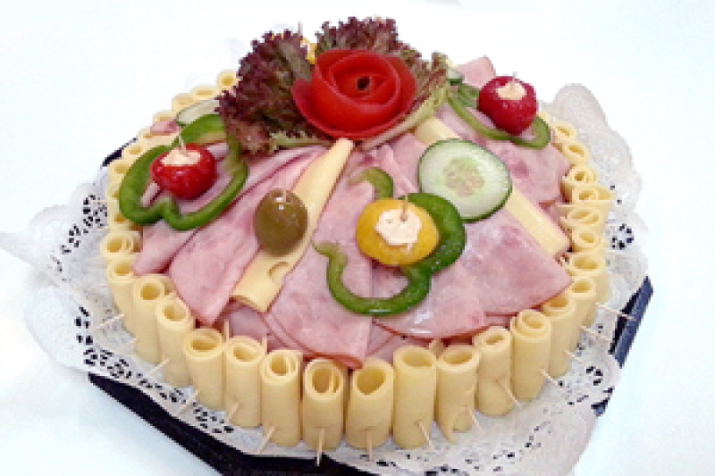Schinken-K�se-Torte