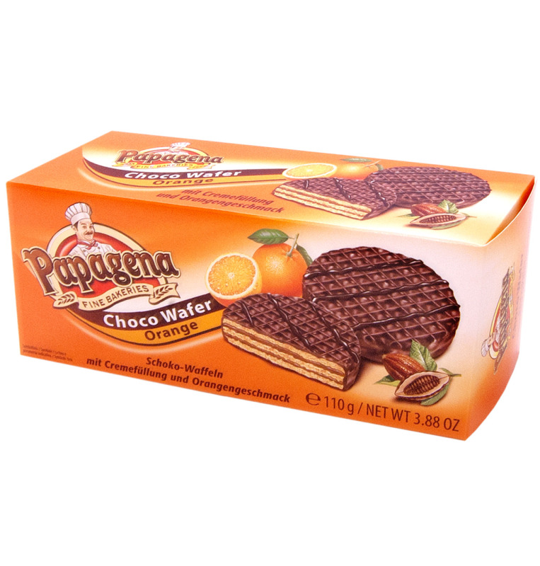 Schokowaffeln mit Orange Schokowaffeln mit Orange