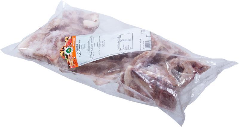 Schweine Fleischknochen geschnitten Schweine Fleischknochen geschnitten