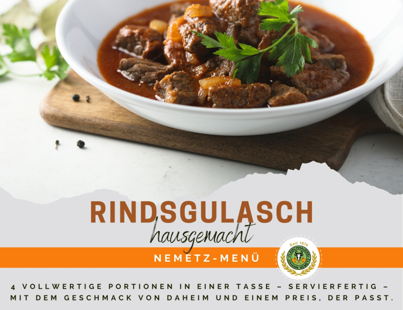 Hausgemachtes MEN� Rindsgulasch