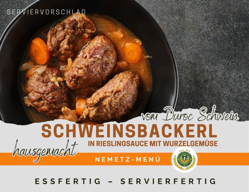 Hausgemachtes Men� Schweinebackerl