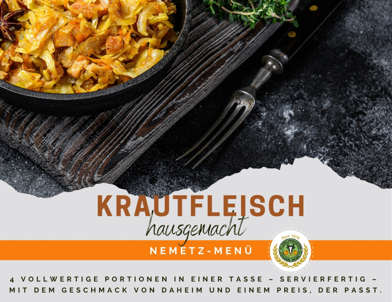 Hausgemachtes Men� Szegediner Krautfleisch