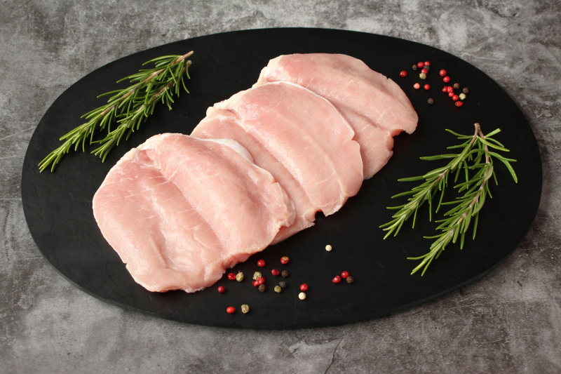 Schweine Surkarreeschnitzel geschnitten 10x 160g Schweine Surkarreeschnitzel geschnitten 10x 160g