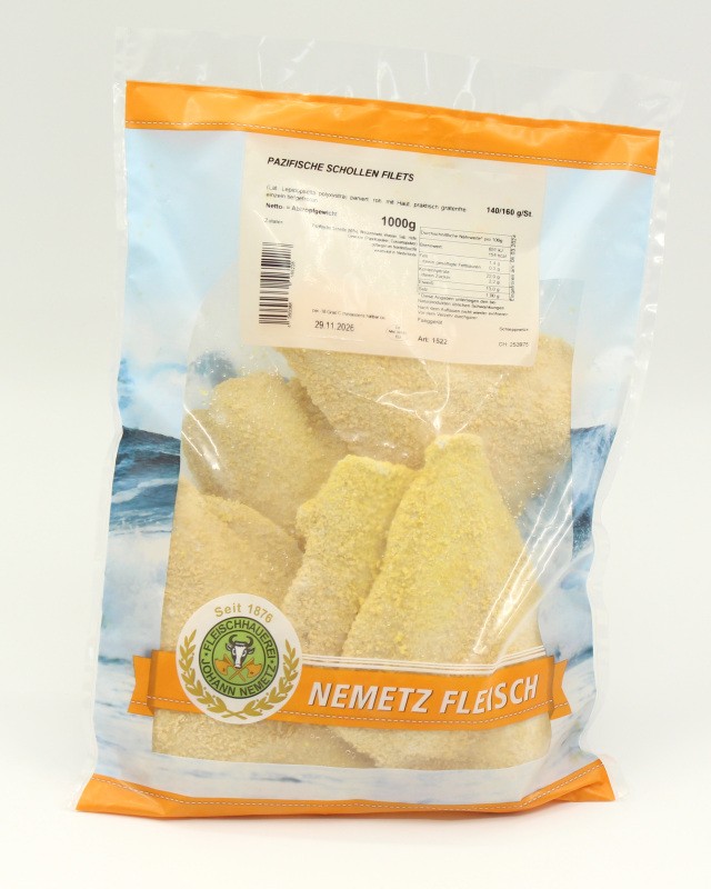 Schollen Filet paniert 140/160 Schollen Filet paniert 140/160