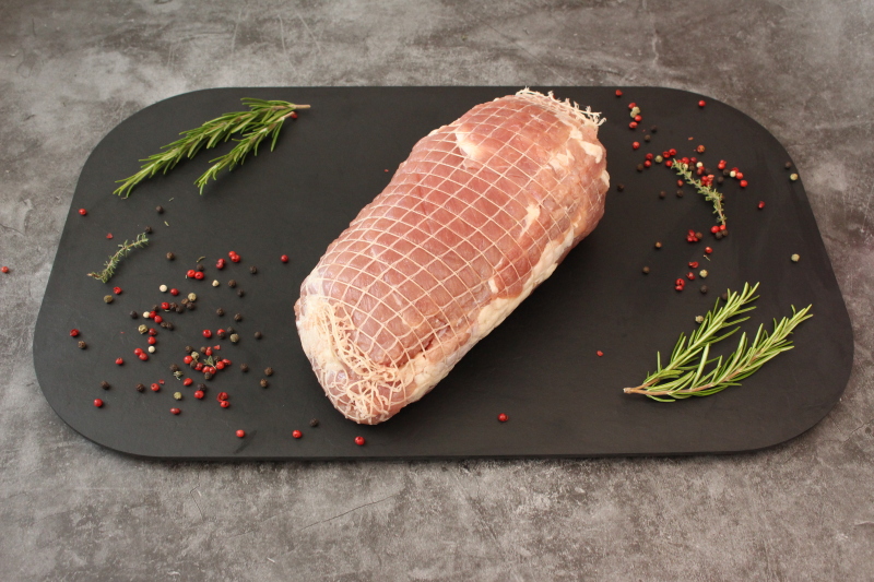 Puten Rollbraten im Netz