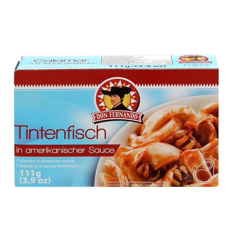 Tintenfisch in amerikanischer Sauce
