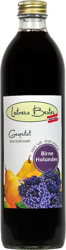 Leitner`s Birne-Holunder gespritzt 0,5lt Leitner`s Birne-Holunder gespritzt 0,5lt
