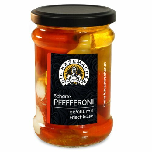 Pfefferoni mit Frischk�se F�llung scharf